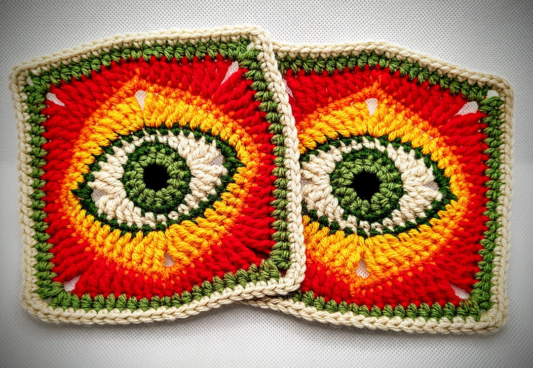 Granny's Eye Granny Square Crochet Pattern