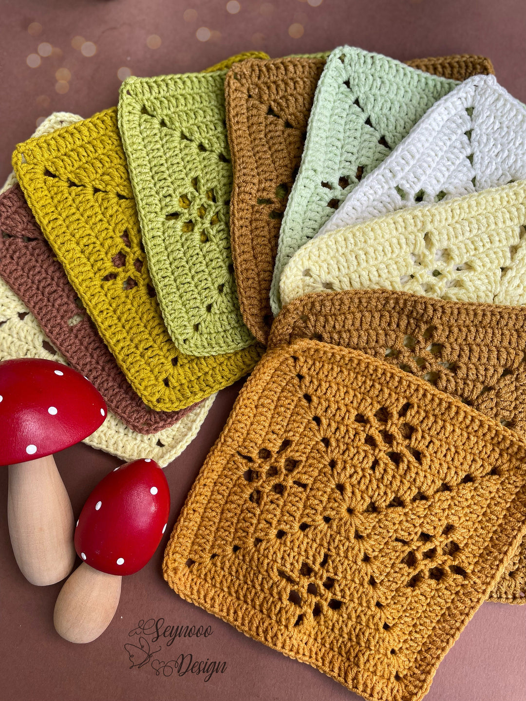 4 In 1 Classic Granny Square Blanket Crochet Pattern