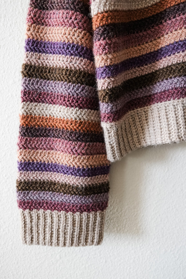Sedona Striped Cropped Sweater Crochet Pattern