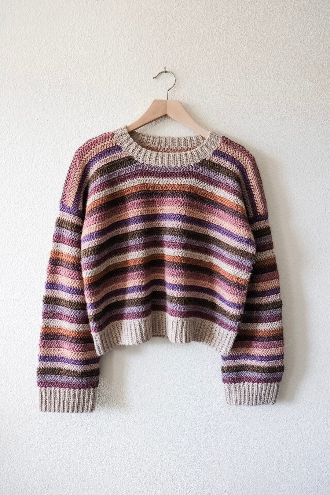 Sedona Striped Cropped Sweater Crochet Pattern