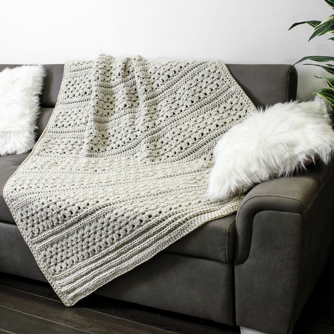 Easy Vienna Textured Afghan Crochet Pattern
