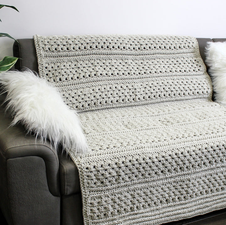 Easy Vienna Textured Afghan Crochet Pattern