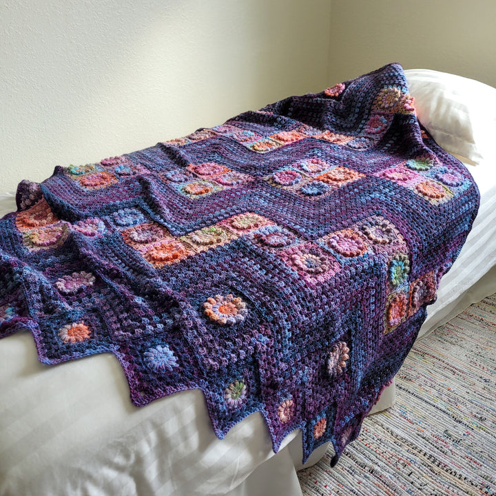 Monet Inspired Garden Blanket Crochet Pattern