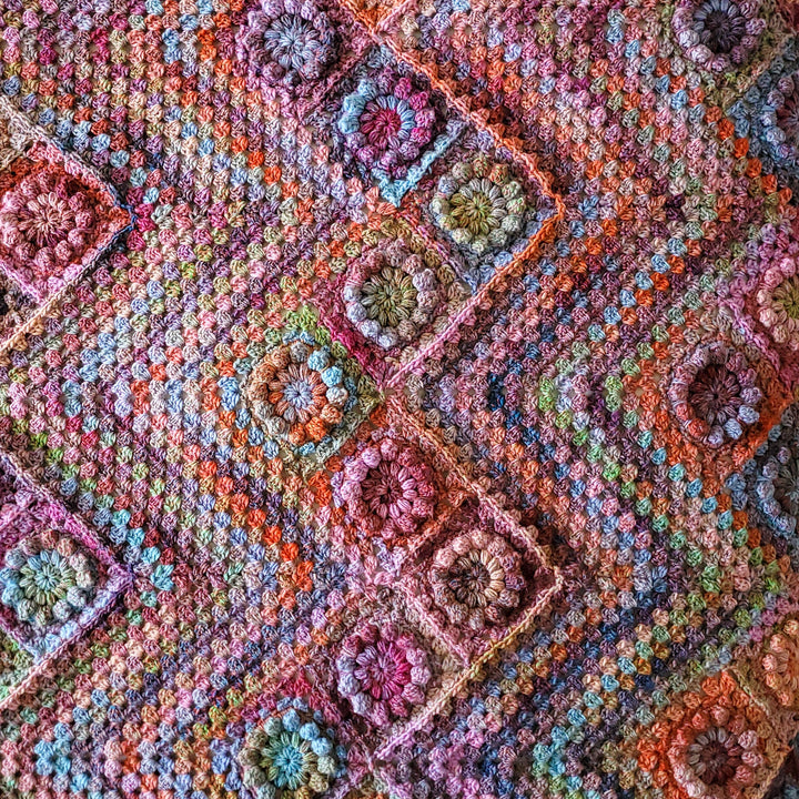 Monet Inspired Garden Blanket Crochet Pattern