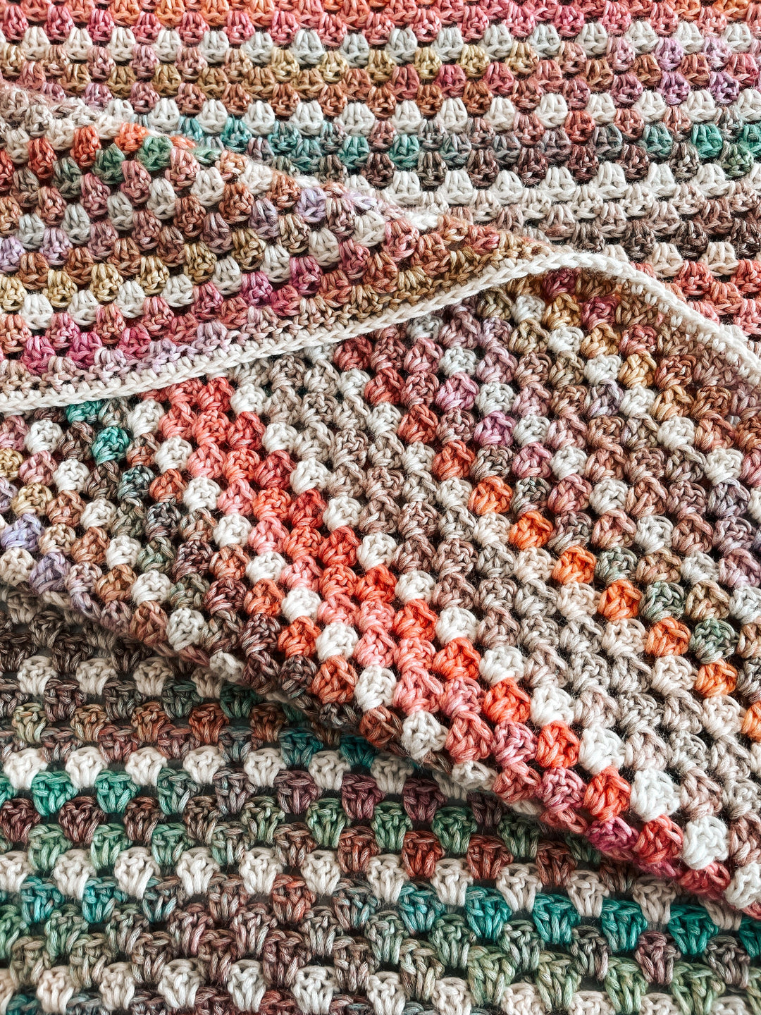Beginner Primavera Granny Stripes Blanket Crochet Pattern
