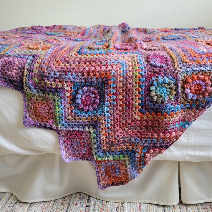 Monet Inspired Garden Blanket Crochet Pattern