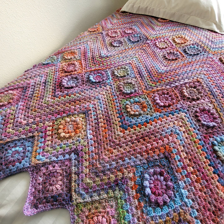 Monet Inspired Garden Blanket Crochet Pattern