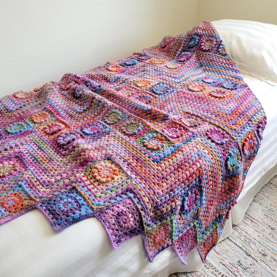 Monet Inspired Garden Blanket Crochet Pattern
