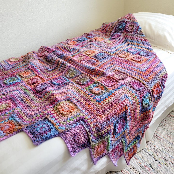 Monet Inspired Garden Blanket Crochet Pattern