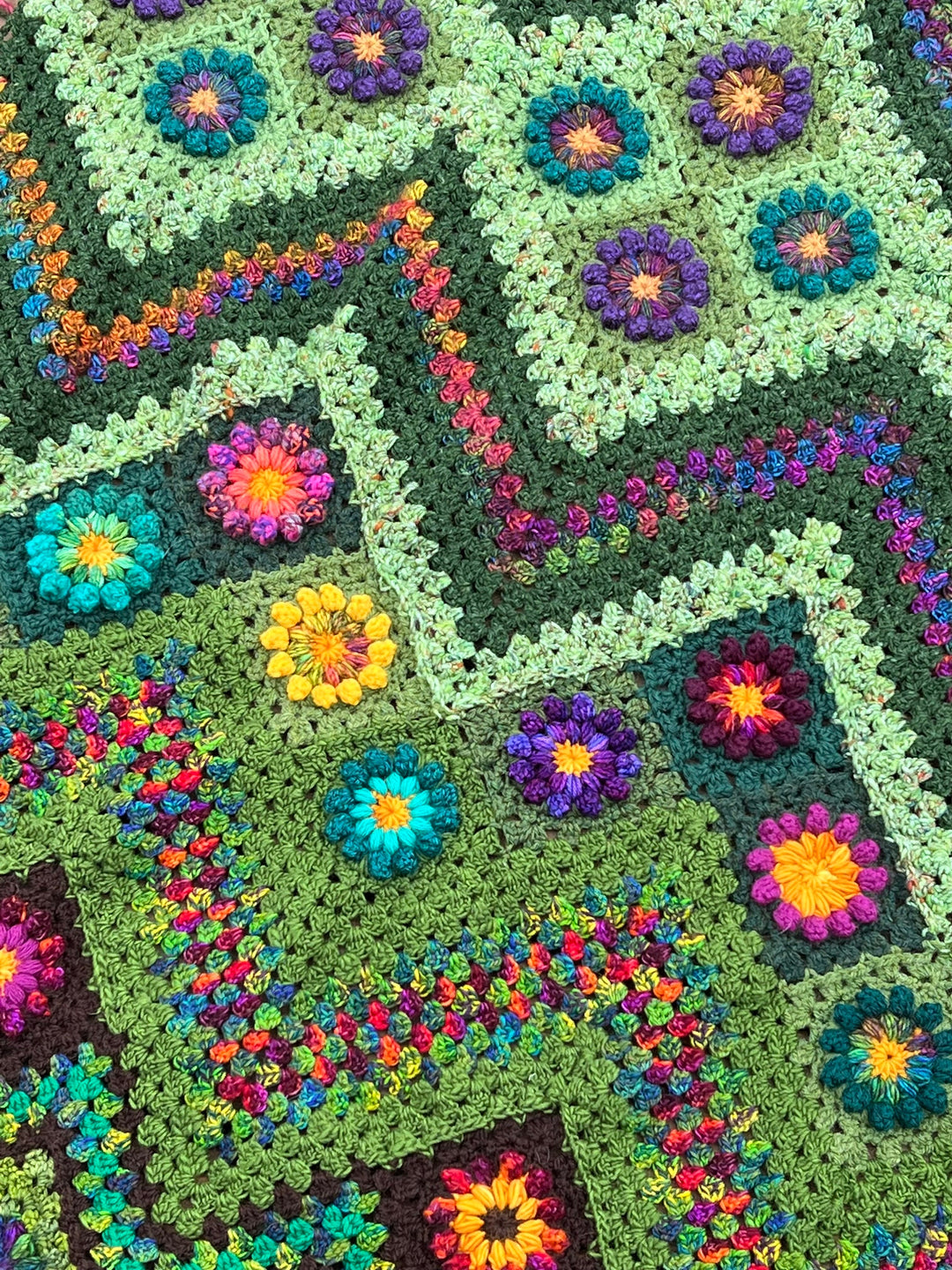 Monet Inspired Garden Blanket Crochet Pattern