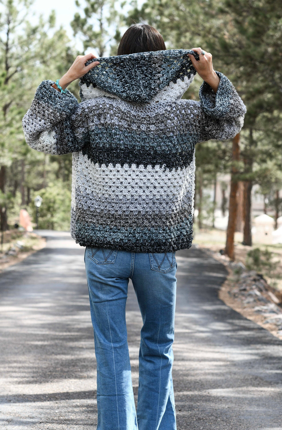 Riptide Granny Stitch Hoodie Crochet Pattern