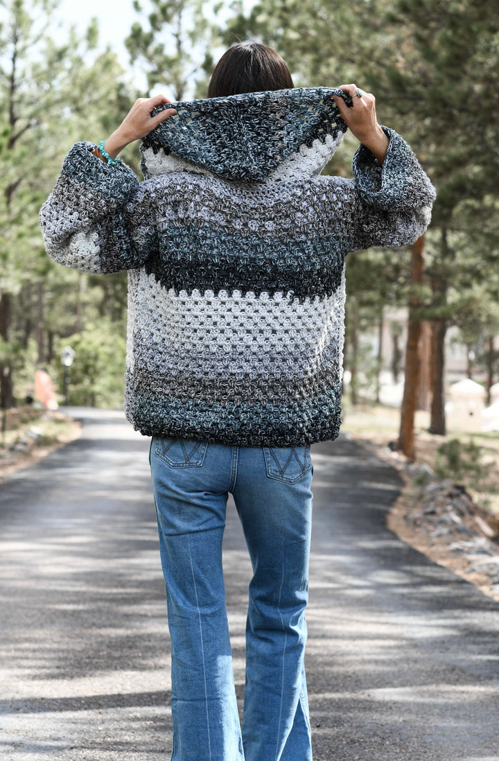 Riptide Granny Stitch Hoodie Crochet Pattern