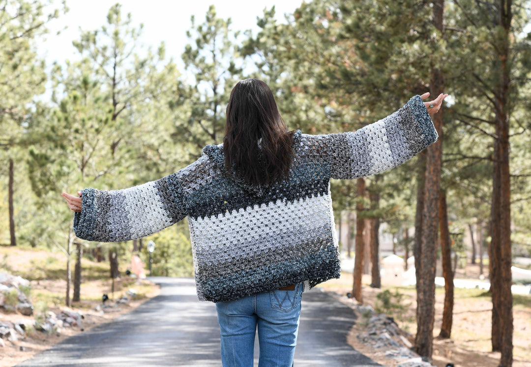 Riptide Granny Stitch Hoodie Crochet Pattern