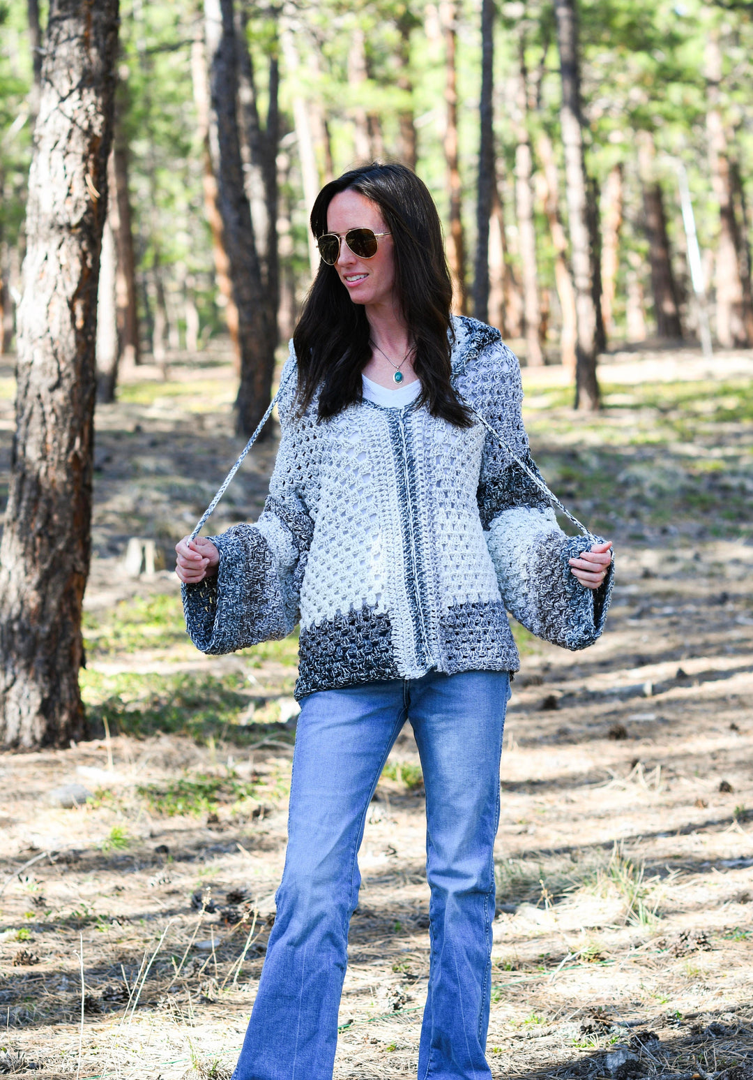 Riptide Granny Stitch Hoodie Crochet Pattern