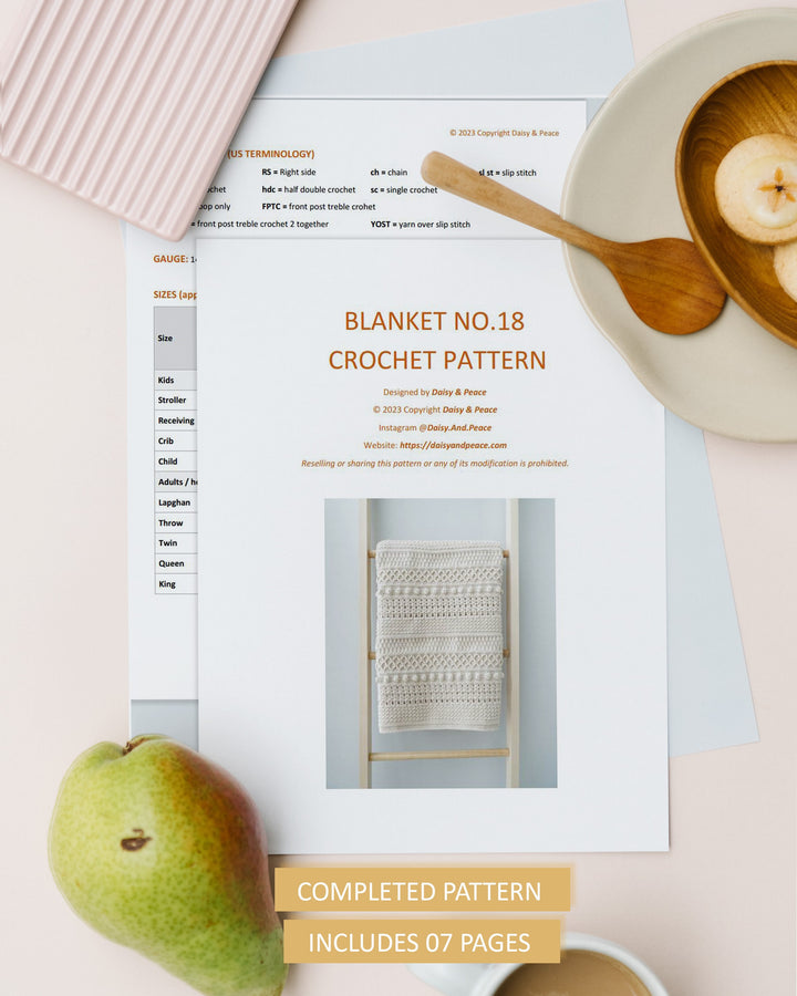 9 In 1 Modern Blanket Crochet Pattern