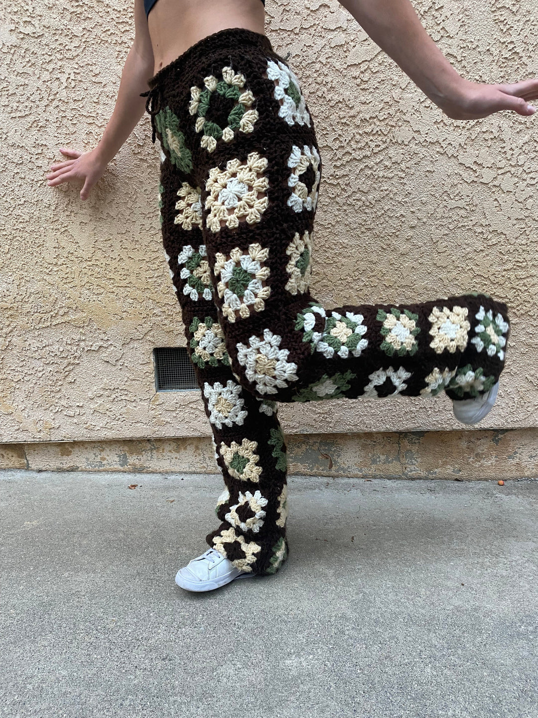 Retro Unisex Granny Square Pants Crochet Pattern