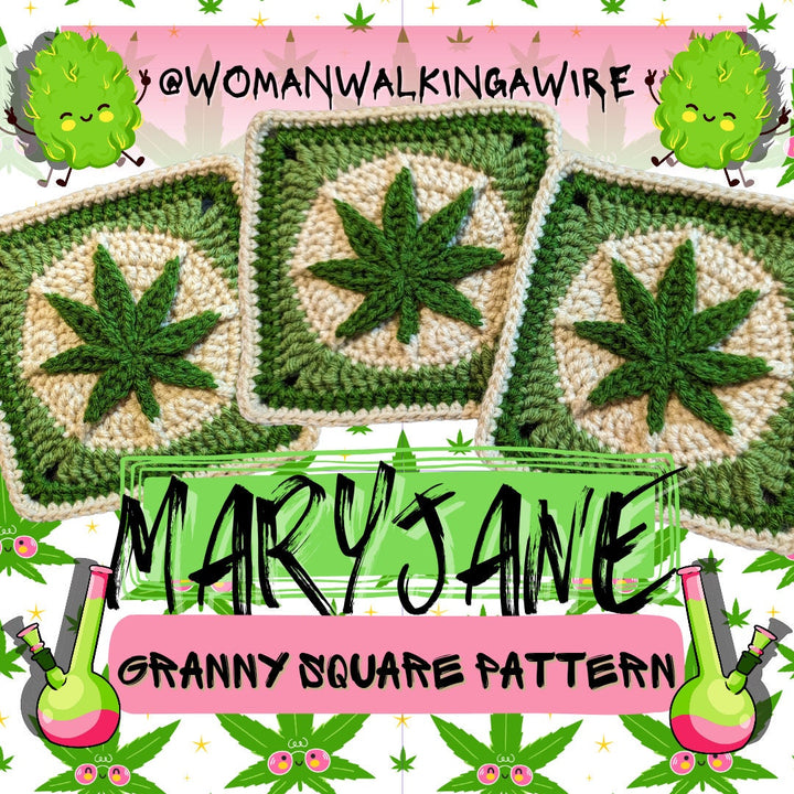 MaryJane Granny Square Crochet Pattern