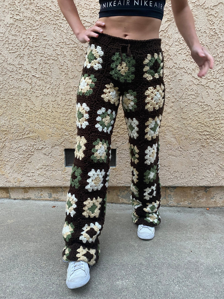 Retro Unisex Granny Square Pants Crochet Pattern