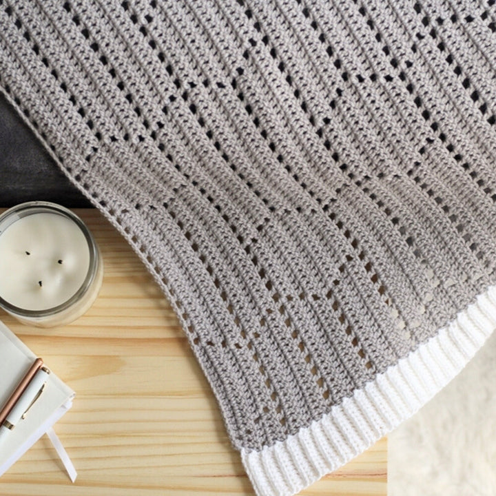 Modern Hexagon Chevron Blanket Crochet Pattern