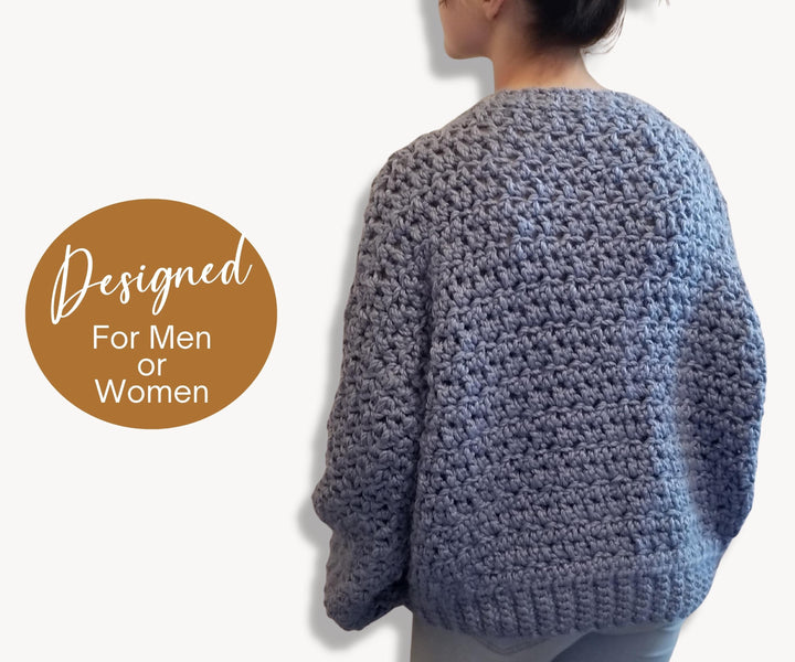 Chunky Oversized Pullover Sweater Crochet Pattern