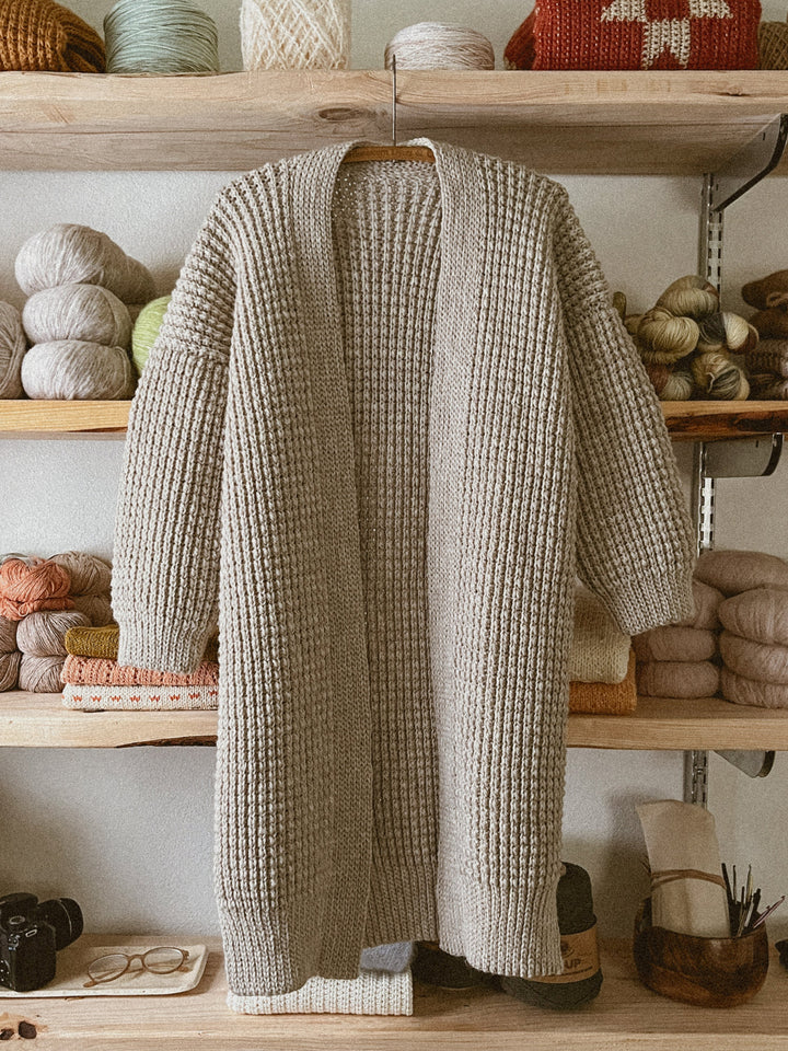 Weekend Waffle Cardigan Crochet Pattern