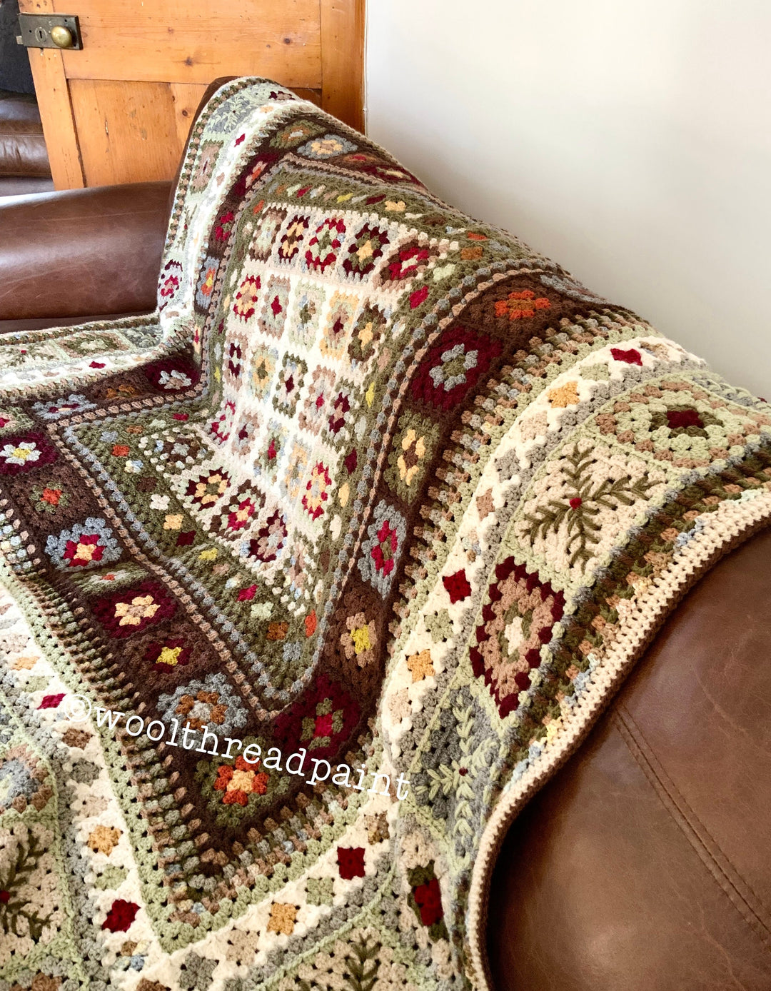 Winter Walk Heirloom Blanket Square Crochet Pattern