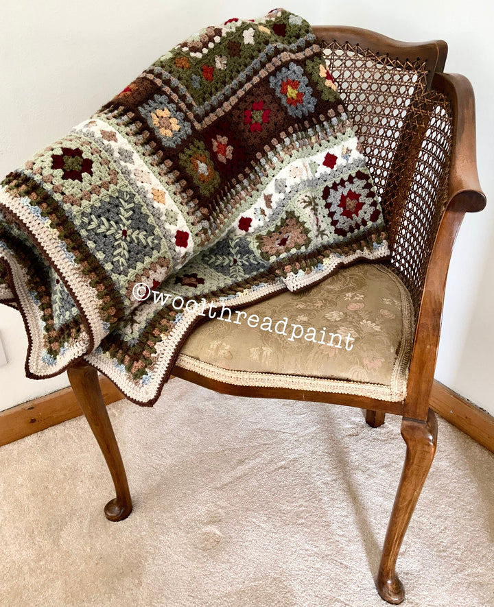 Winter Walk Heirloom Blanket Square Crochet Pattern