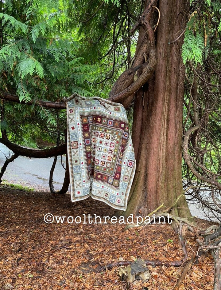 Winter Walk Heirloom Blanket Square Crochet Pattern