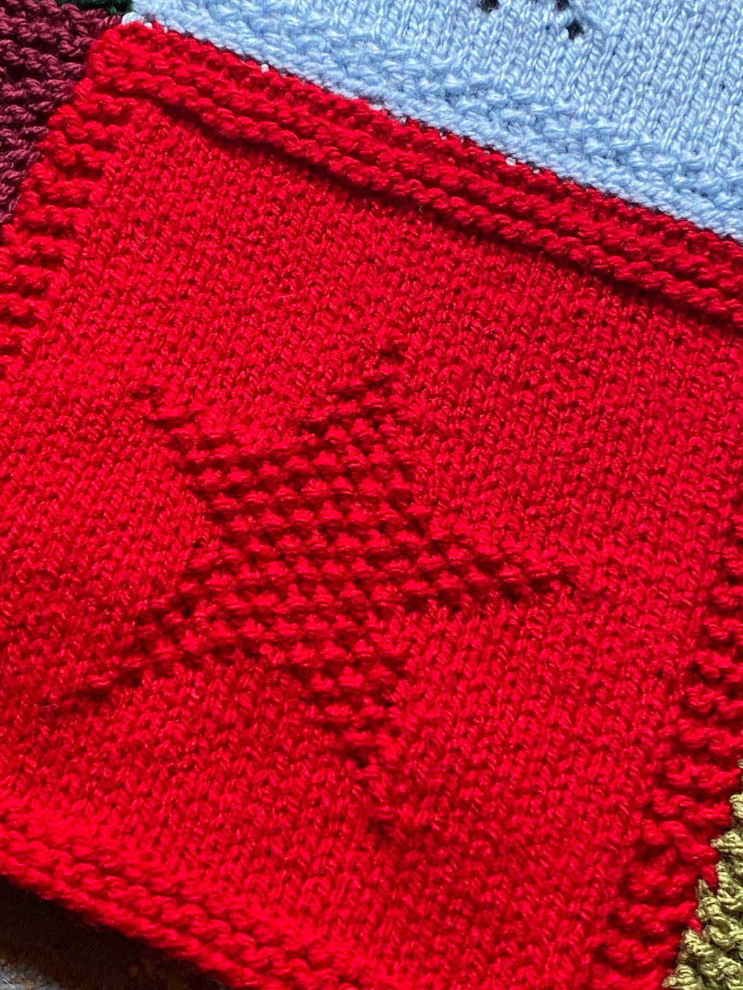Christmas Patchwork Blanket Crochet Pattern