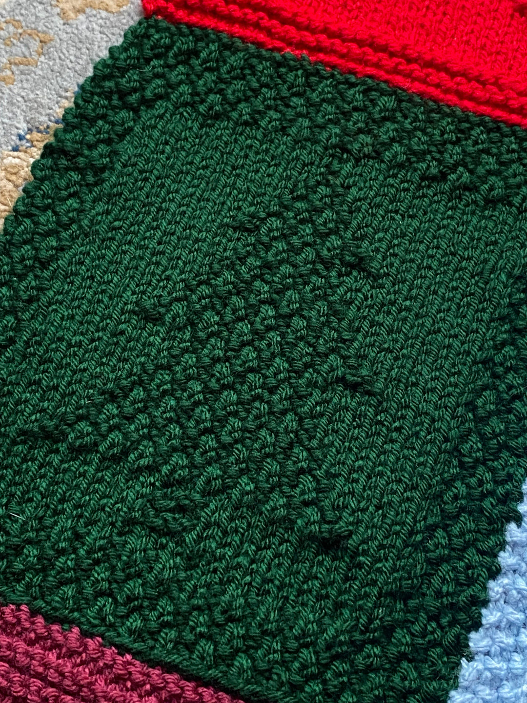 Christmas Patchwork Blanket Crochet Pattern
