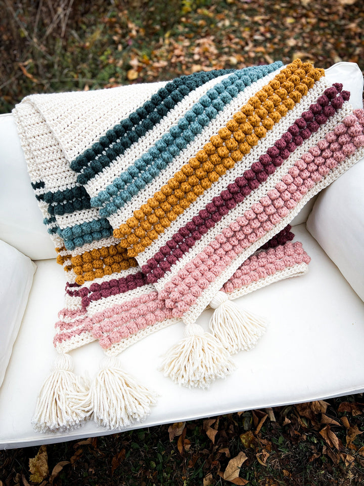 Modern Chunky Blanket Crochet Pattern