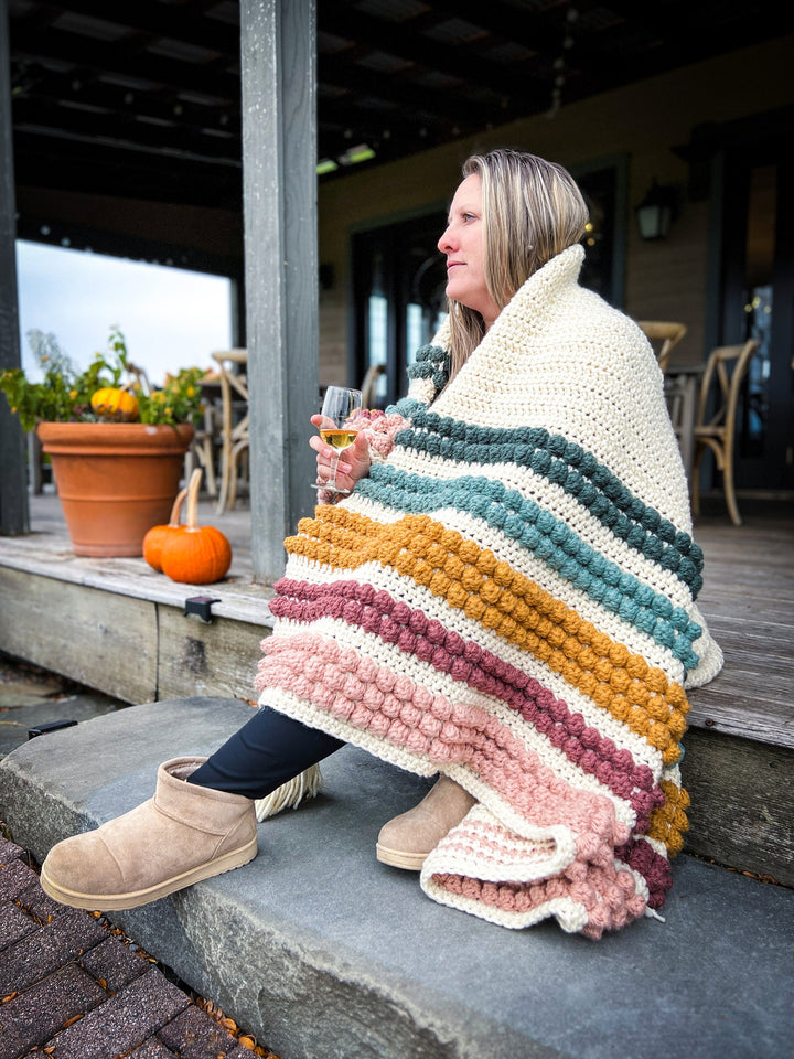 Modern Chunky Blanket Crochet Pattern