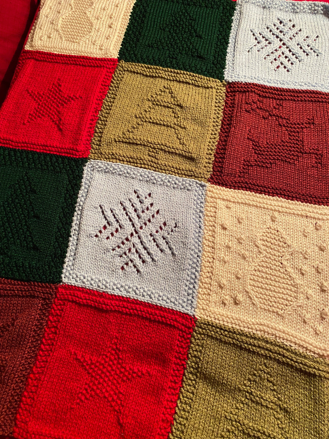 Christmas Patchwork Blanket Crochet Pattern