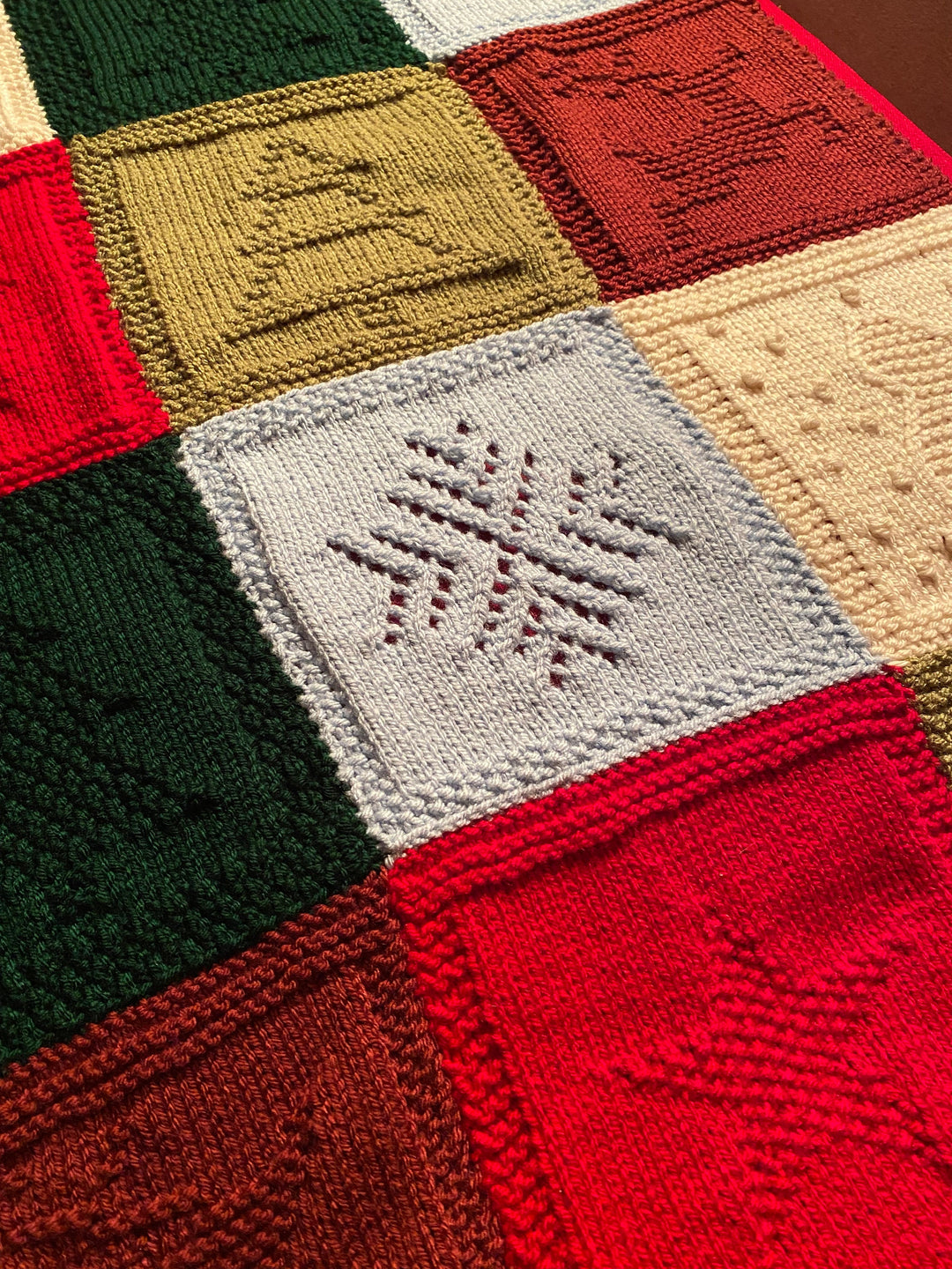 Christmas Patchwork Blanket Crochet Pattern
