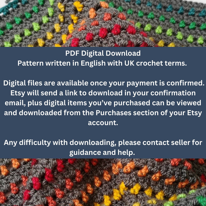 Rainbow Through The Storm Blanket Crochet Pattern