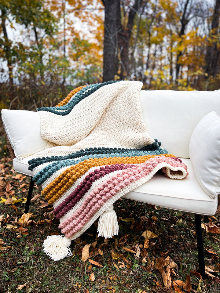 Modern Chunky Blanket Crochet Pattern