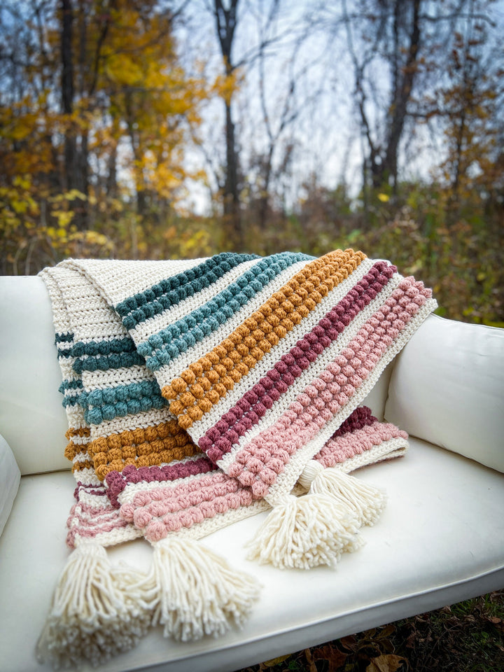 Modern Chunky Blanket Crochet Pattern