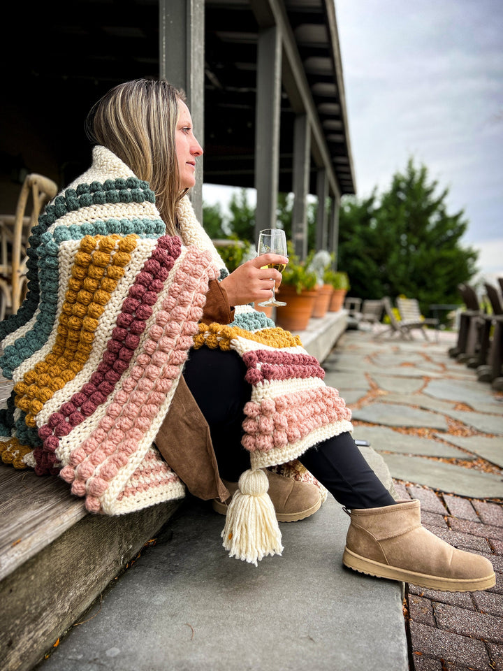 Modern Chunky Blanket Crochet Pattern