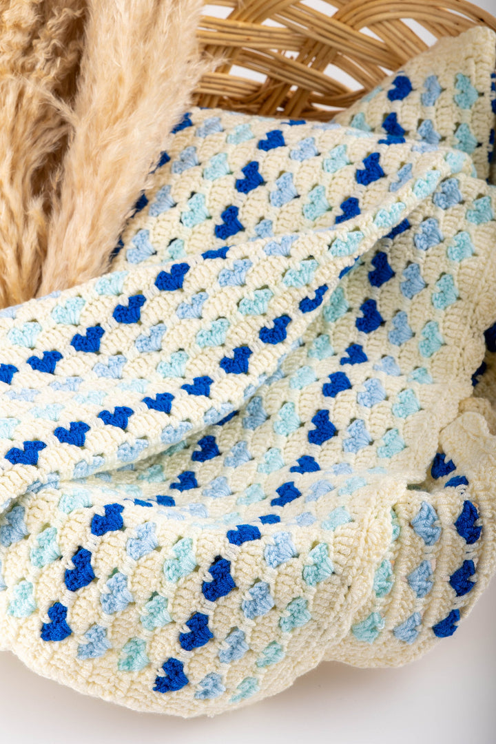 Easy Modern Video Heart Afghan Crochet Pattern
