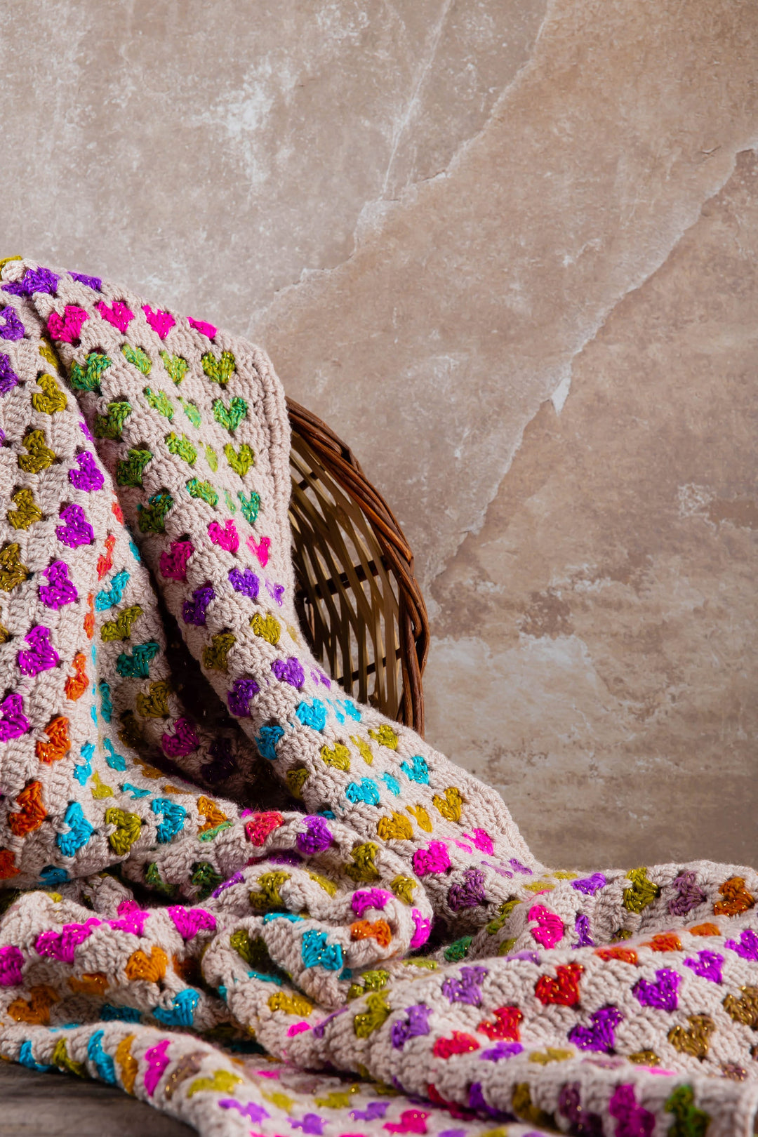 Easy Modern Video Heart Afghan Crochet Pattern