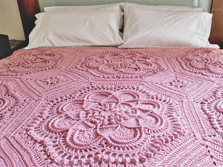 Delilah Heirloom Throw Blanket Crochet Pattern