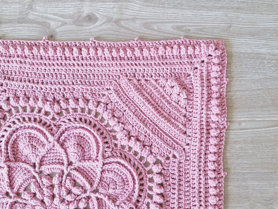 Delilah Heirloom Throw Blanket Crochet Pattern