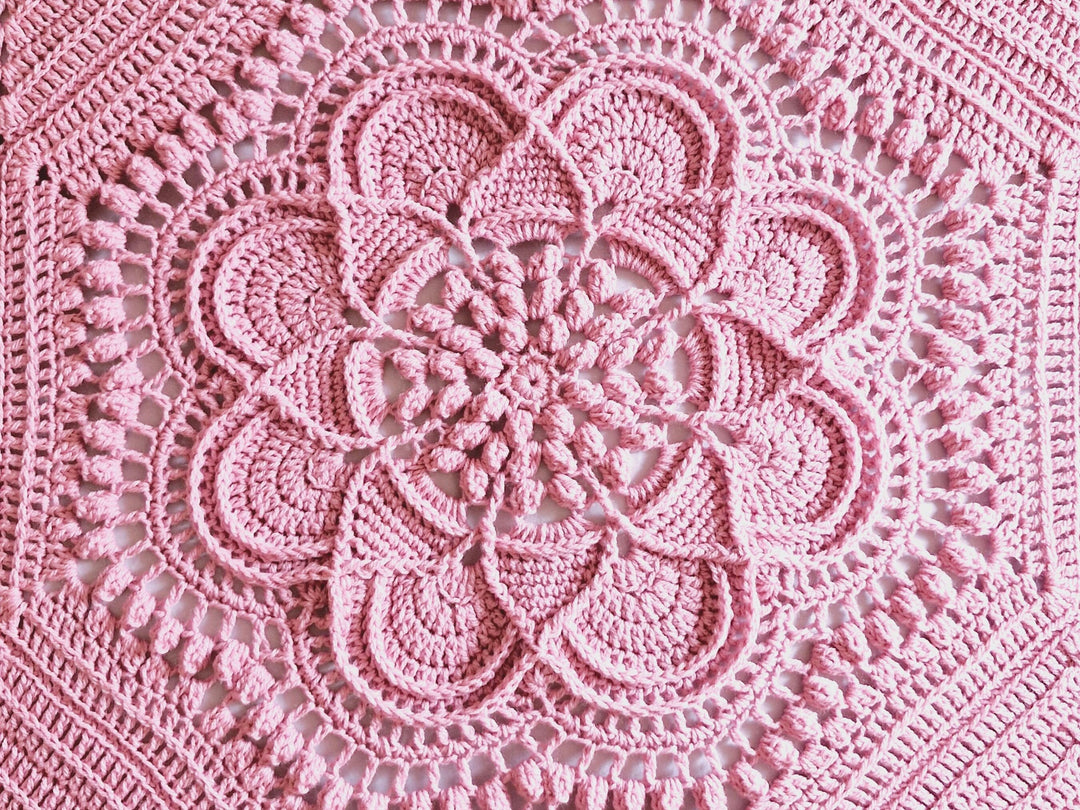 Delilah Heirloom Throw Blanket Crochet Pattern
