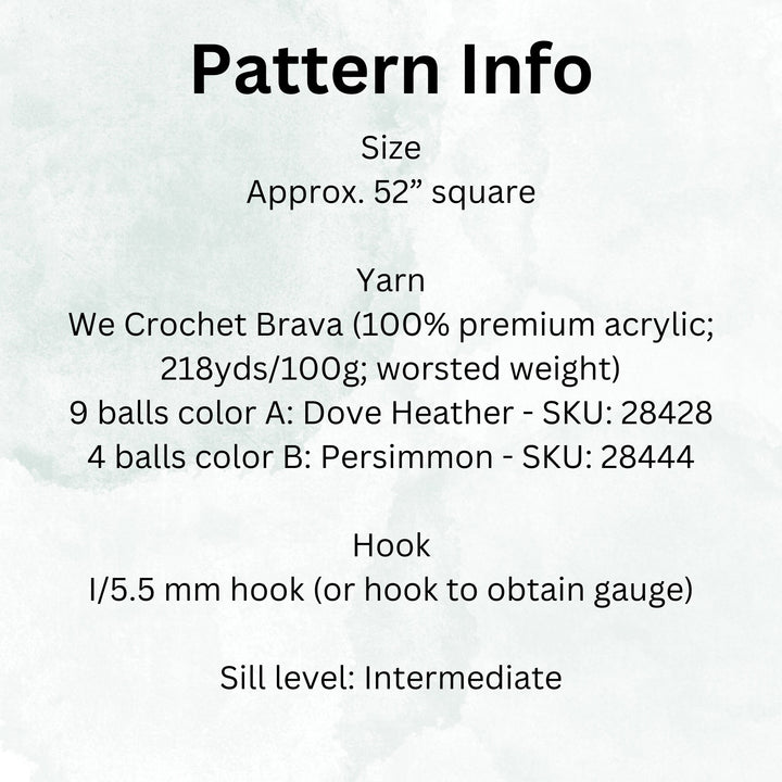 Lark Modern Diagonal Throw Blanket Crochet Pattern