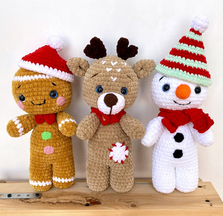 3 in 1 Christmas Amigurumi Crochet Pattern