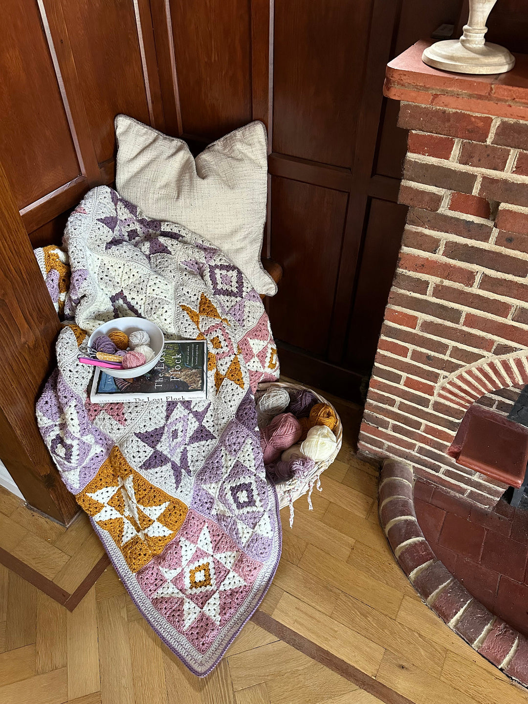 Modern Star Quilt Crochet Blanket Pattern