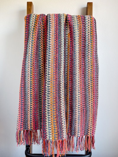 Unique Textured Woven Blanket Crochet Pattern