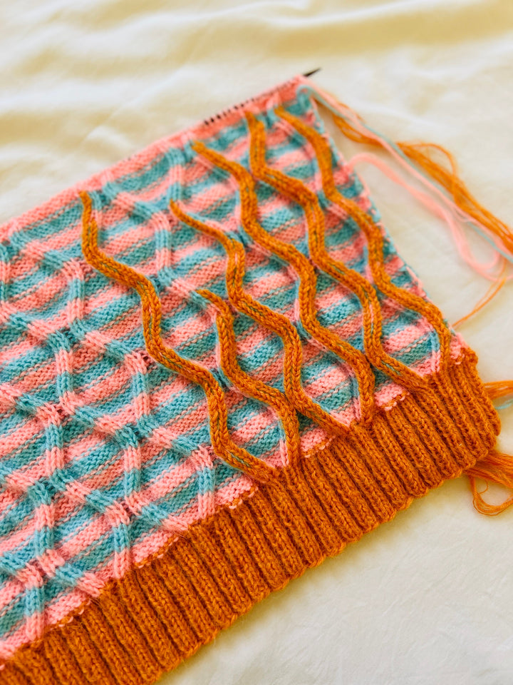 Gustav Funky Striped Baby Blanket Crochet Pattern