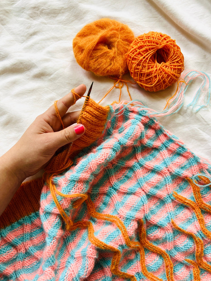 Gustav Funky Striped Baby Blanket Crochet Pattern