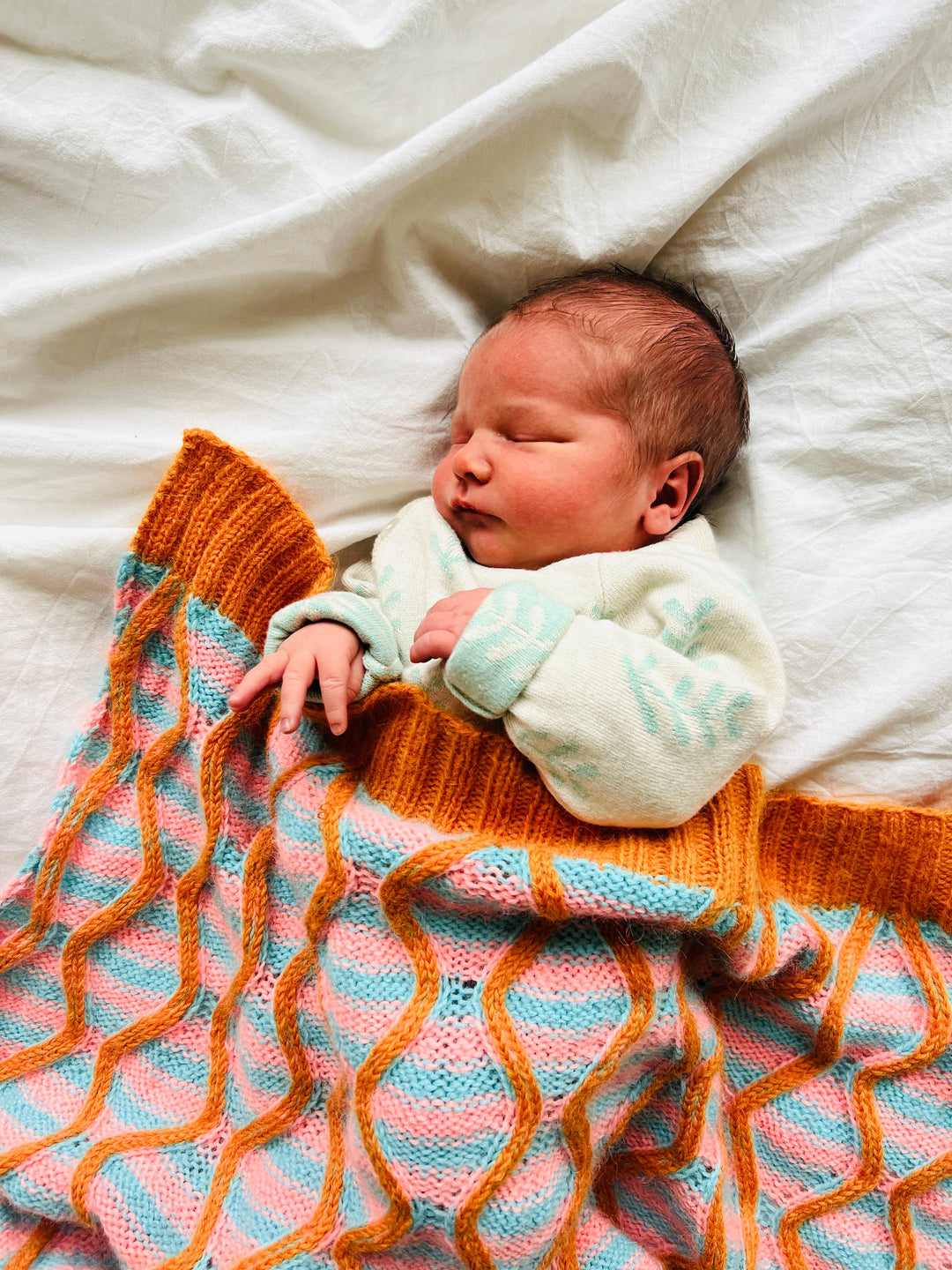 Gustav Funky Striped Baby Blanket Crochet Pattern